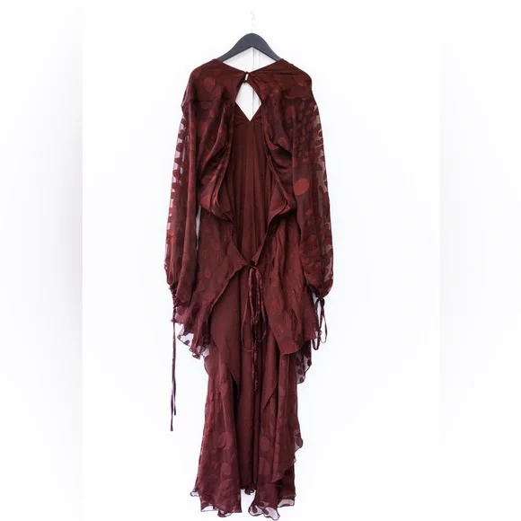 ASOS Tall Brown Wrap Dress - Picture 6 of 6